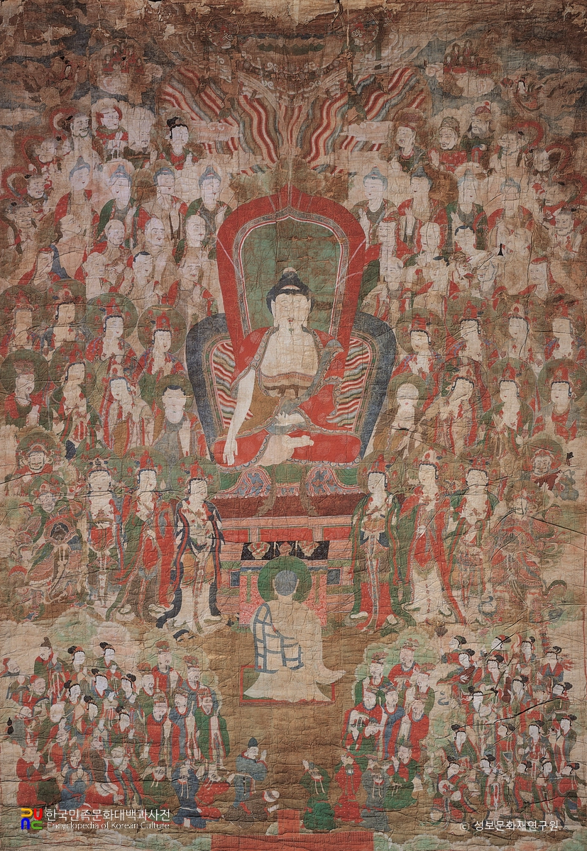 진천 영수사 영산회괘불탱