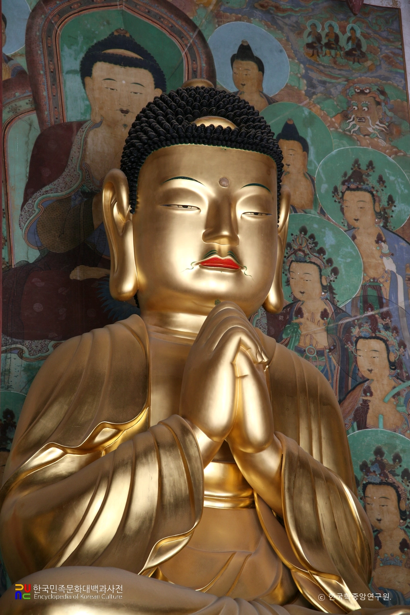 구례 화엄사 목조비로자나삼신불좌상 중 비로자나