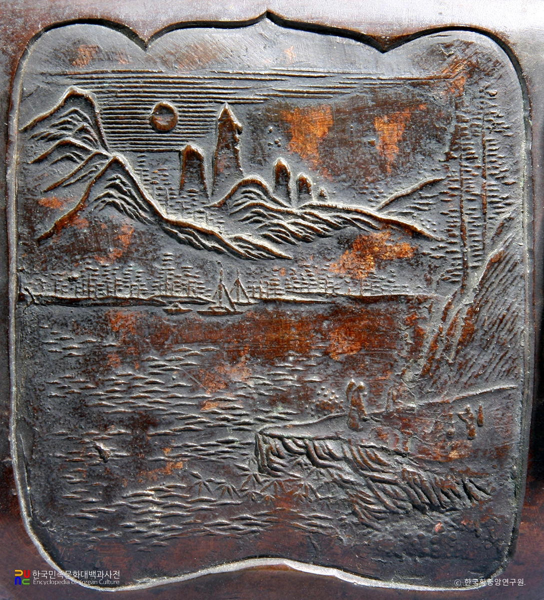 화성 용주사 청동향로 부분