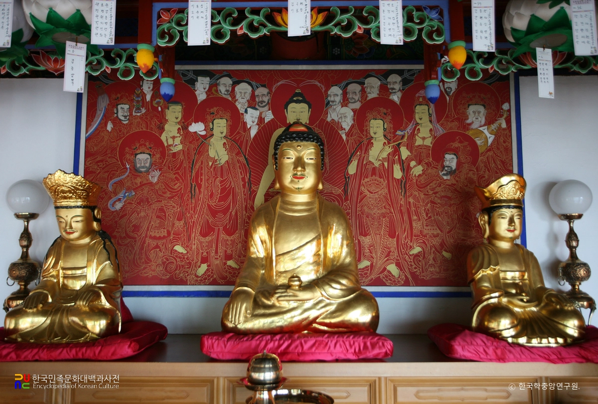 구미 약사암 석조여래좌상