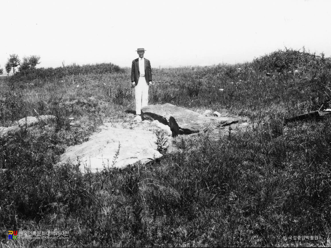 춘천 천전리 고인돌 발굴 상황