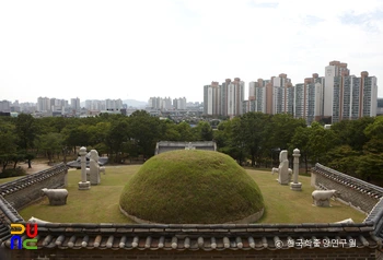 서울 조선 고종 후비 순헌귀비엄씨 영휘원 능상부 후면