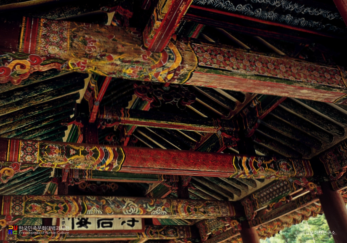 평양 부벽루 상부가구