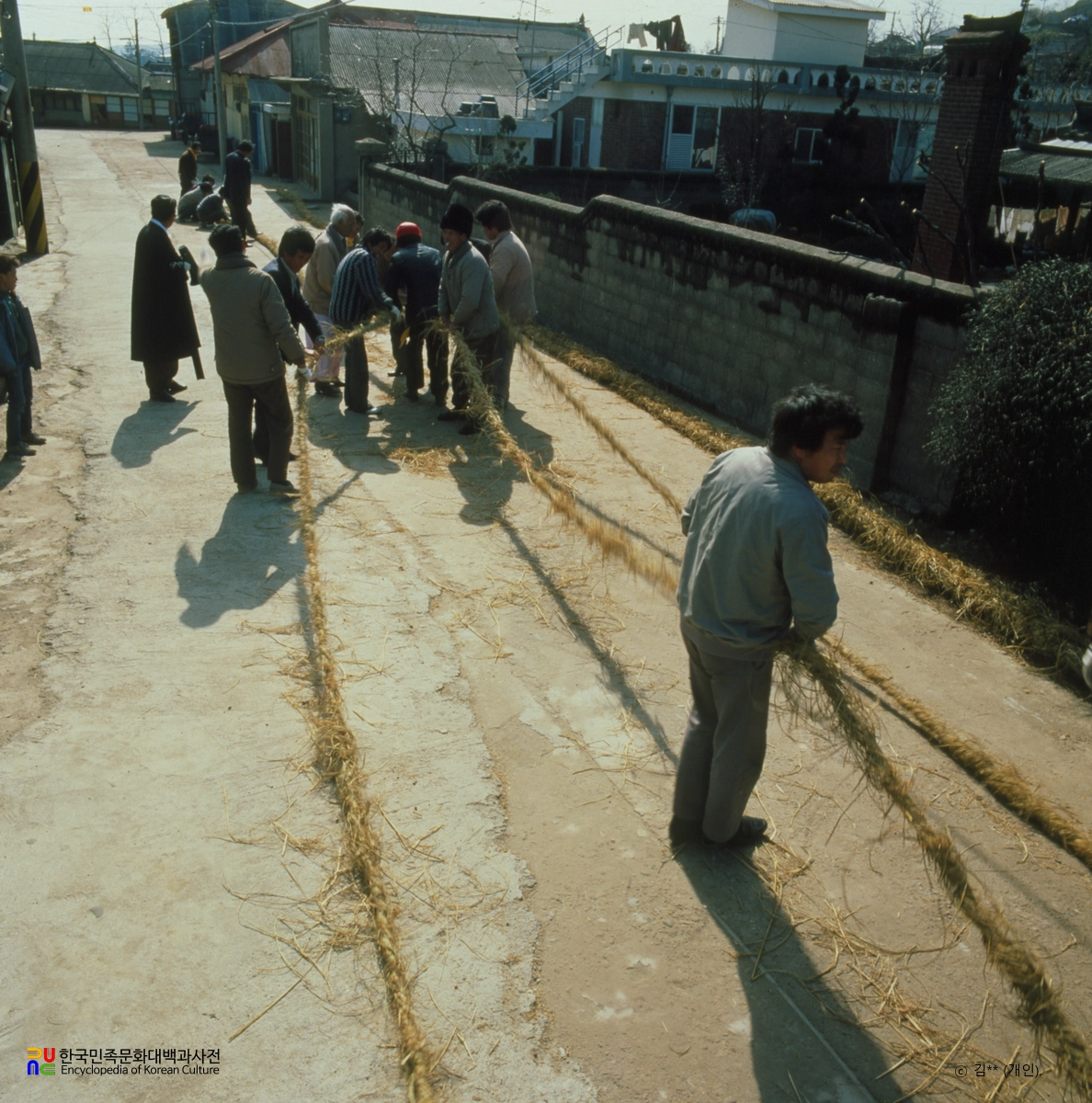 줄다리기 / 중줄 만들기