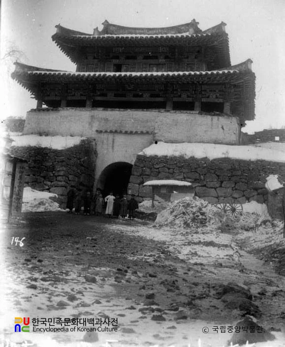 길주 길주성 서문 정면