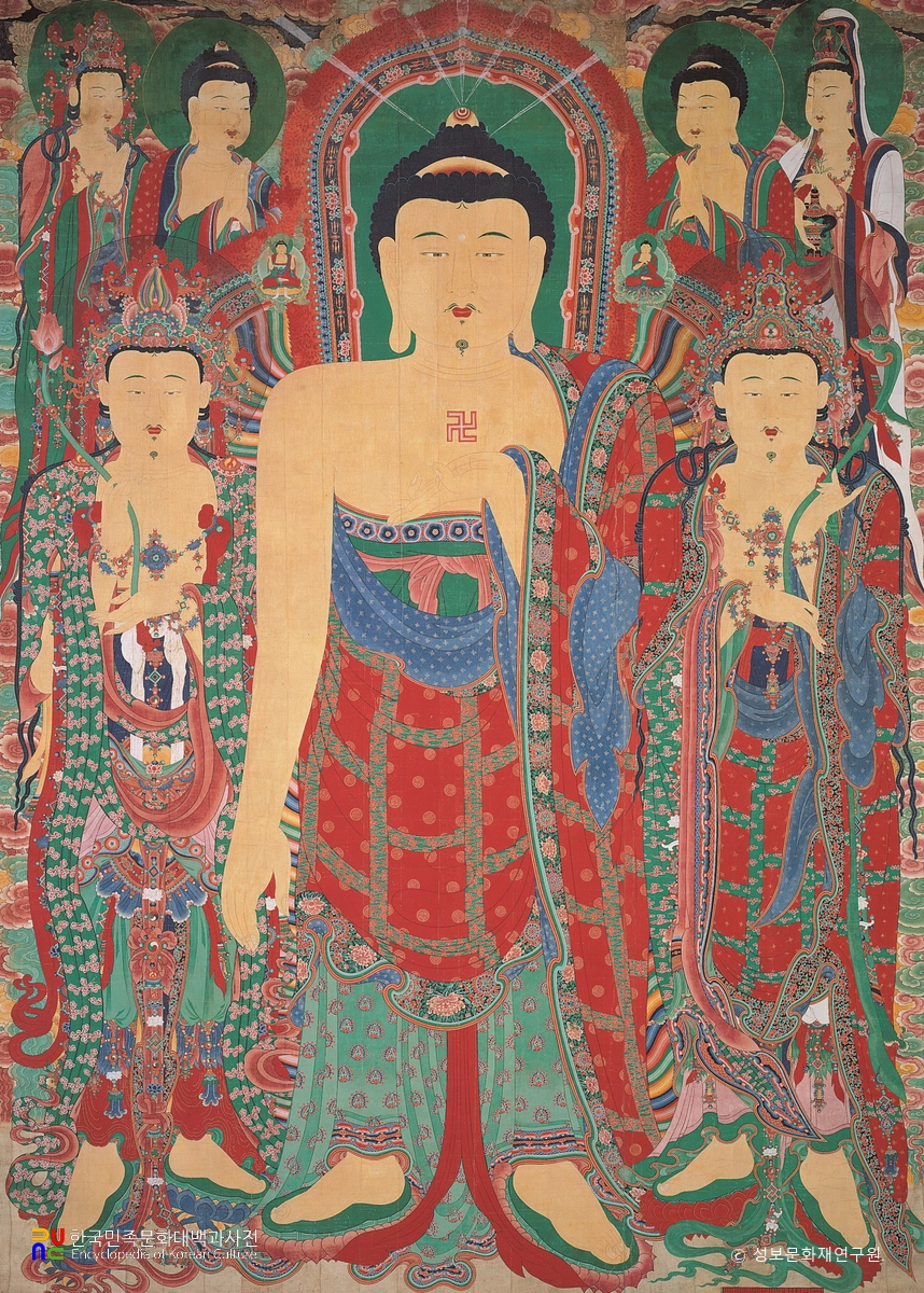 개암사 영산회 괘불탱 및 초본