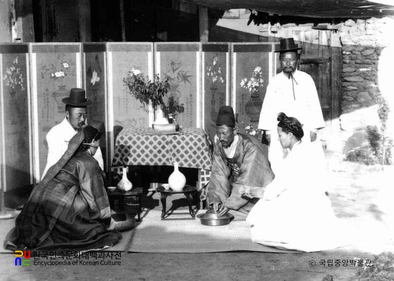 함남 북청 군수댁 혼례 장면