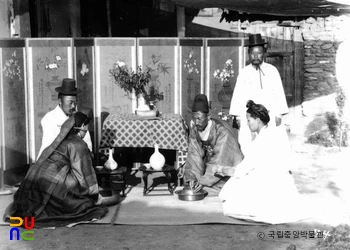 함남 북청 군수댁 혼례 장면