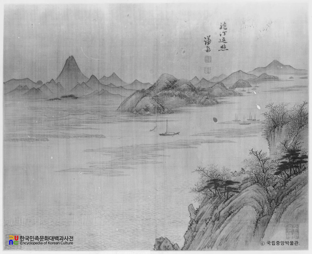 정선필 제가필첩 용정반조도