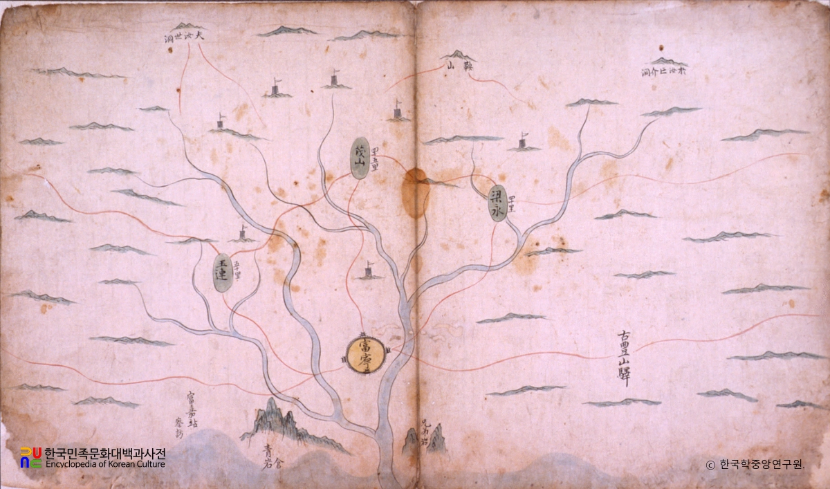 유성룡 종가 유물 중 유성룡 유물 - 동국지도 서애선생 수택본