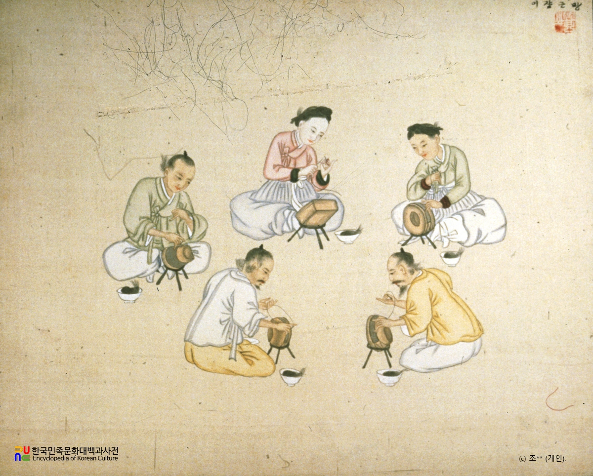 기산풍속도첩/망건장이