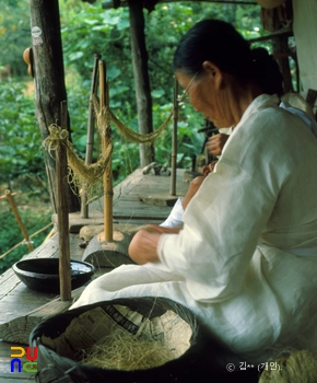 곡성의 돌실나이 / 삼삶기