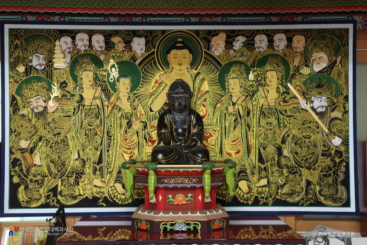 하동 청심사 목조 아미타여래 좌상