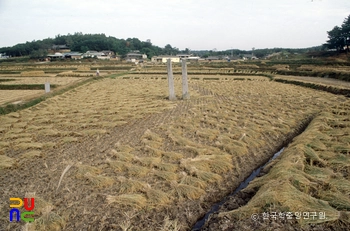 경주 남간사지 당간지주 전경