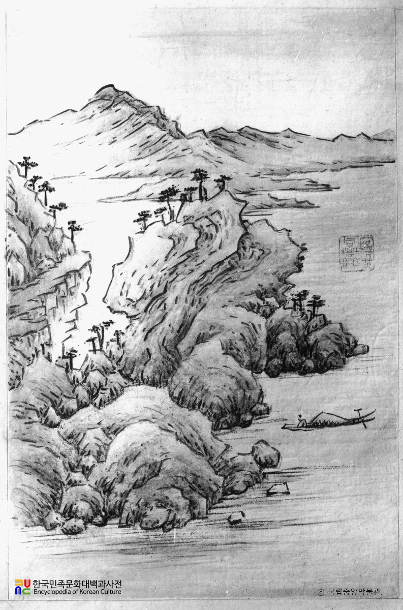 정수영필 산수도