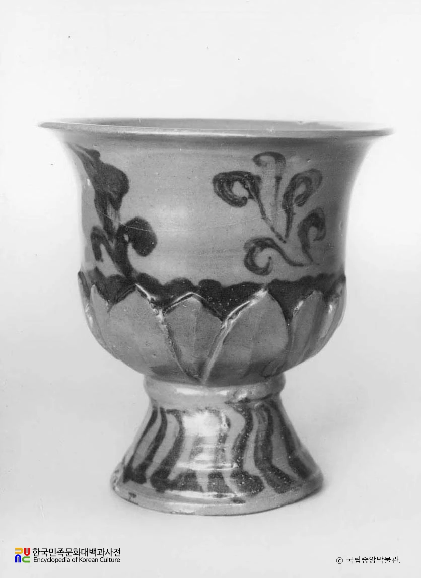 청자 철화 당초문 향로