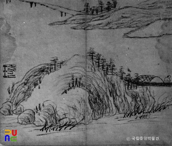 전기필 산수도