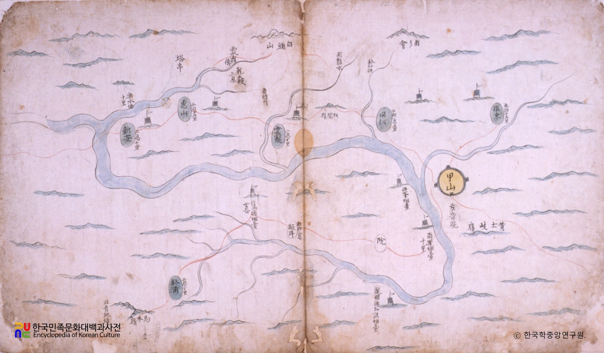 유성룡 종가 유물 중 유성룡 유물 - 동국지도 서애선생 수택본