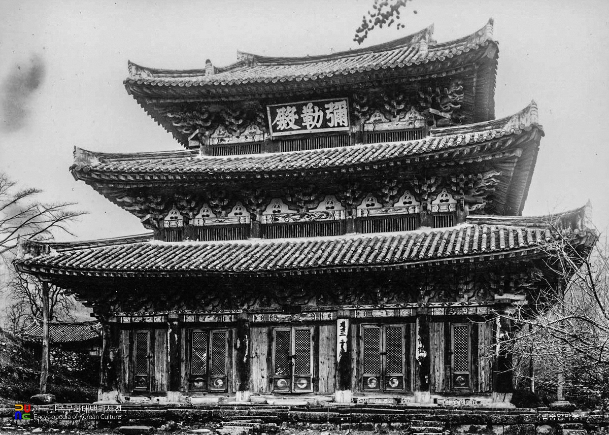 김제 금산사 미륵전 정면