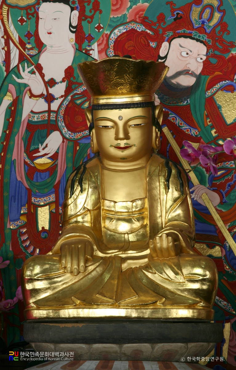 청송 대전사 보광전 석조여래삼존상