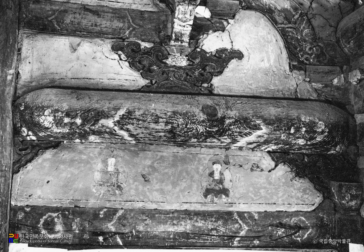 예산 수덕사 대웅전 포벽화