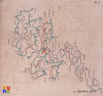 충청도 공주(조선지도 제6첩)