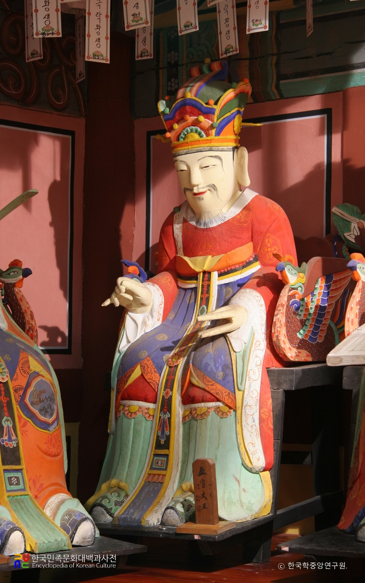 남해 용문사 목조지장시왕상