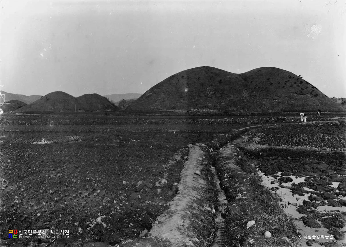 경주 대릉원 일원 중 황남동 고분군 전경