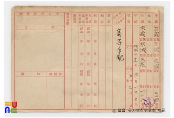 일제 주요감시대상 인물카드 김한(金翰)_01_후면