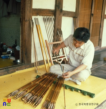 화살 제조공정 / 14 깃 마무리