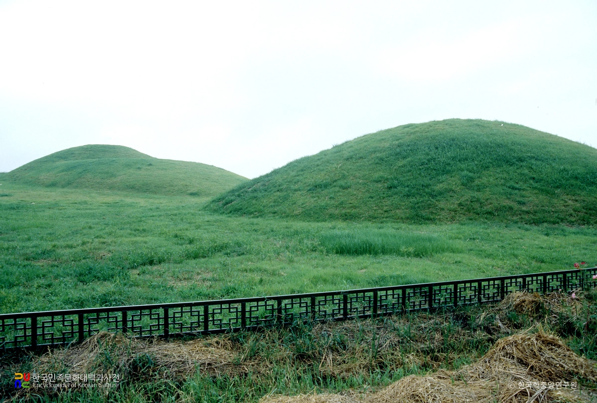영암 내동리 쌍무덤 전경
