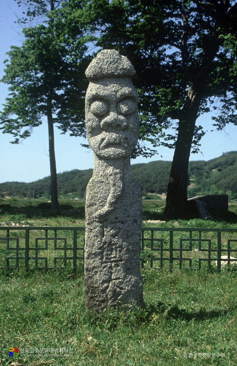 남원 서천리 당산 남자 돌장승 정면