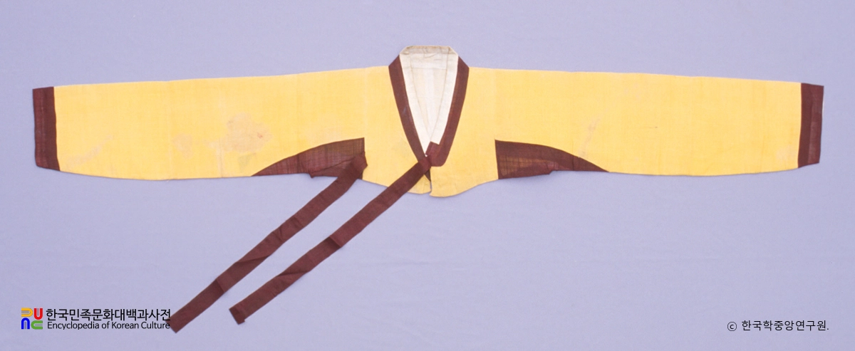 노랑명주삼회장저고리