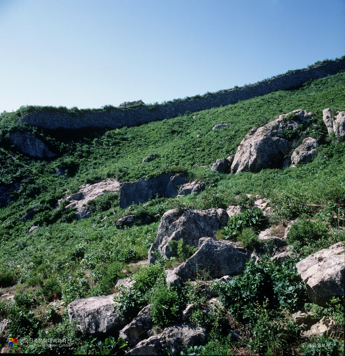 곽산 능한산성 전경
