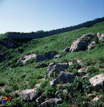 곽산 능한산성 전경