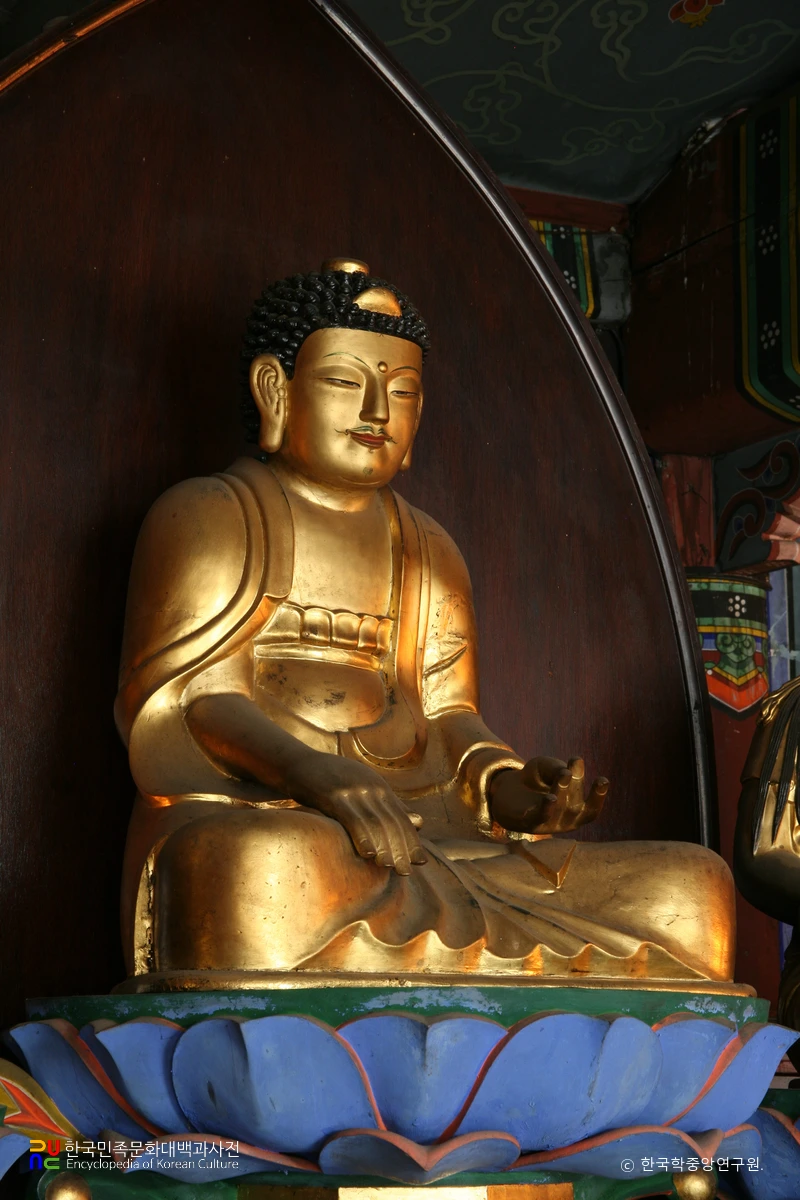 혜봉원 목조석가여래삼존상 / 석가