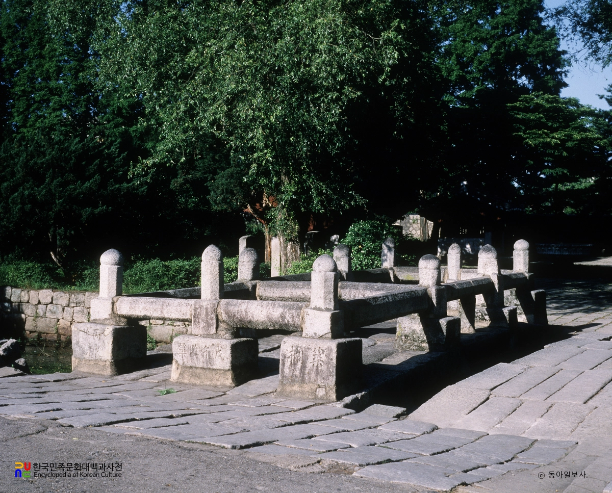 개성 선죽교 정측면
