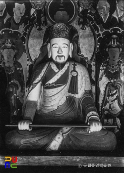 장단 화장사 목조지공화상상