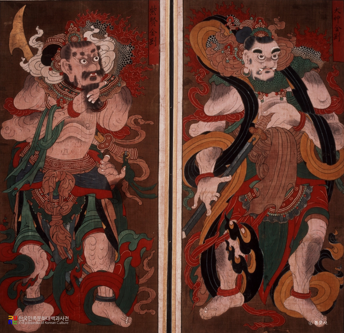 양산 통도사 팔금강도