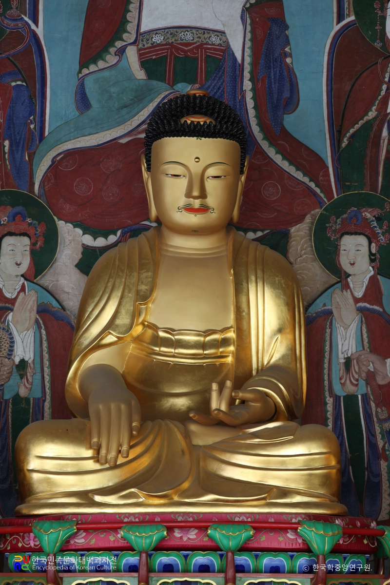 진주 응석사 목조석가여래삼불좌상 중 본존