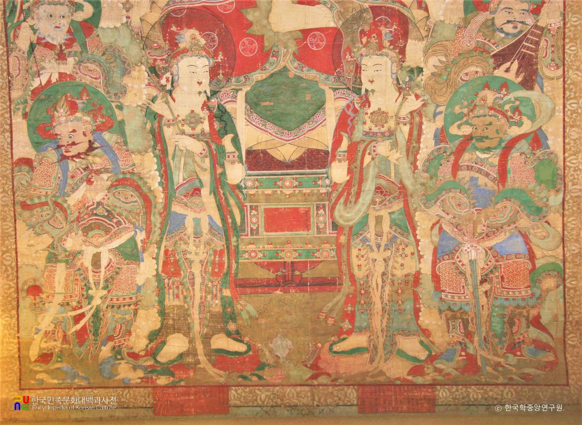 하동 쌍계사 팔상전 영산회상도