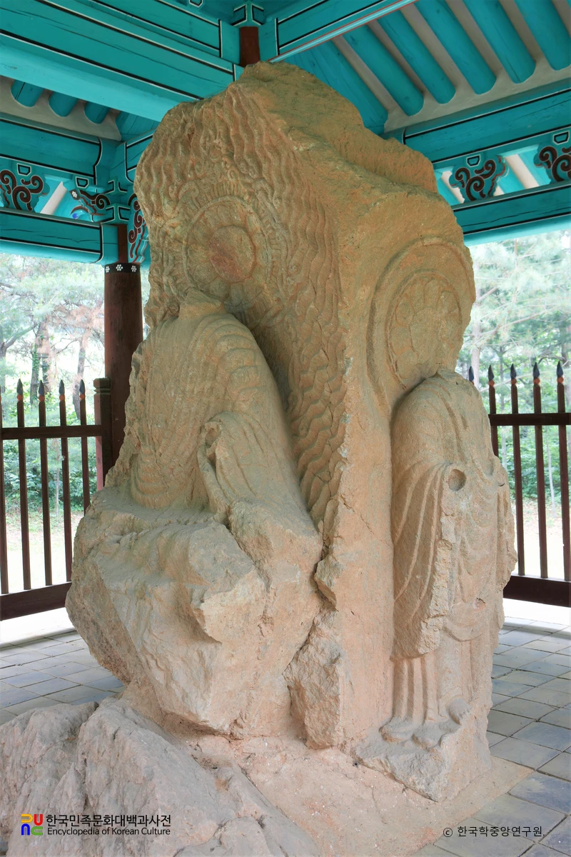 예산 화전리 석조사면불상