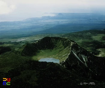 한라산 천연보호구역 백록담