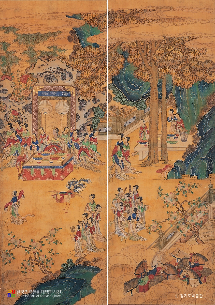 요지연도 3∼4폭