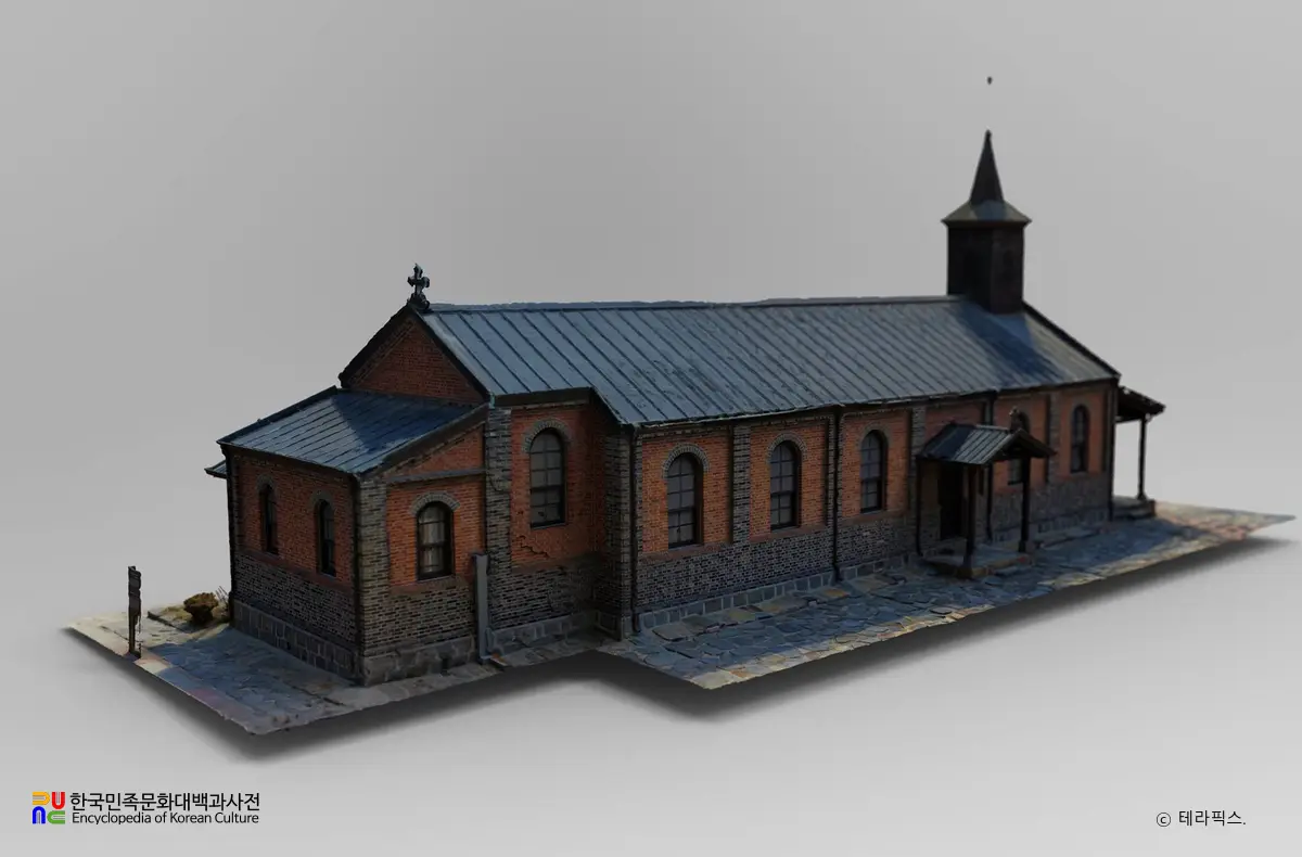 부여 금사리성당 좌측면