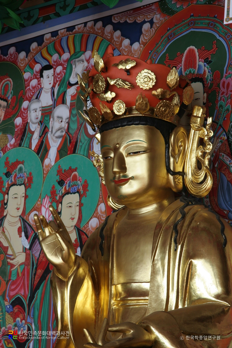 의령 백련암 목조보살좌상과 복장유물일괄 / 목조보살좌상