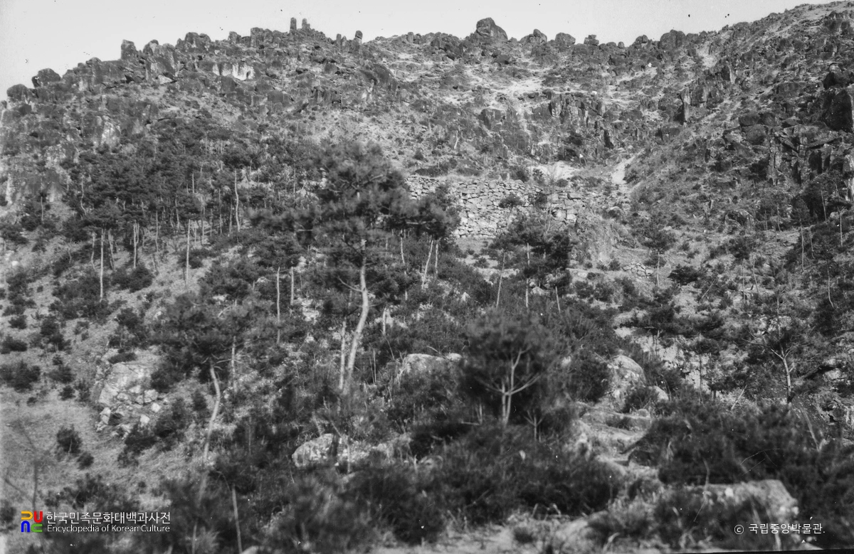 경주 남산 일원 중 약수곡 사지 전경