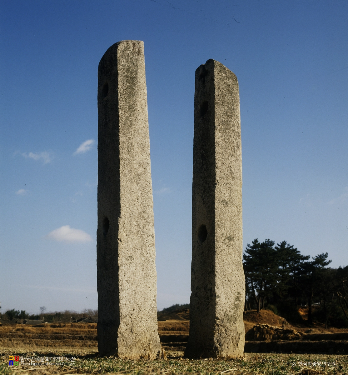 경주 남간사지 당간지주 남면