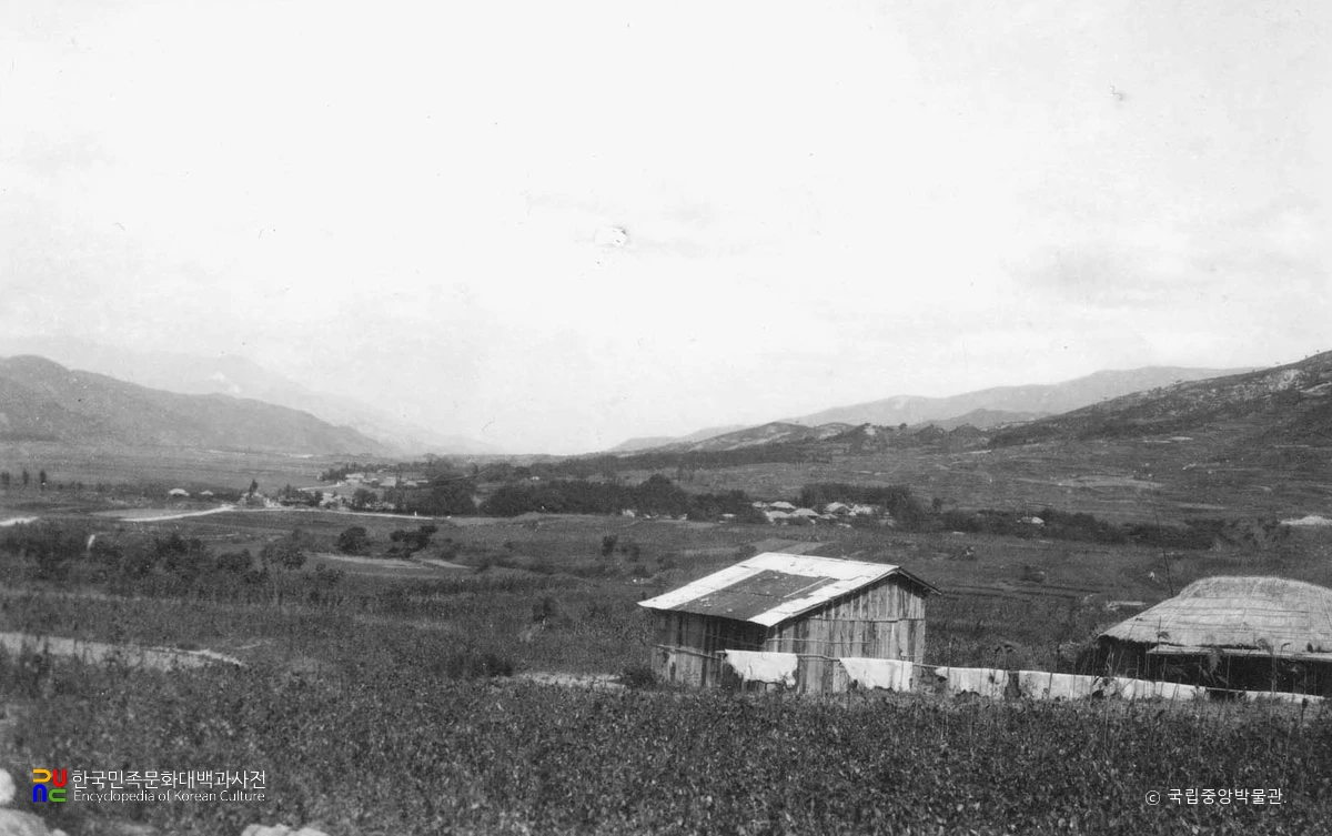 양산 북정리 고분군 전경