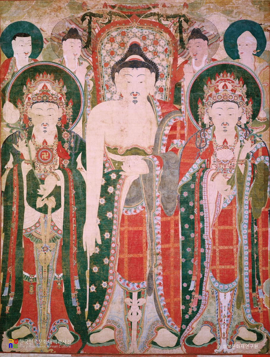 통영 안정사 영산회 괘불도